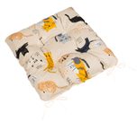 Sedák Adéla prošívaný Béžová,Černá,Šedá 41/291 40x40 cm