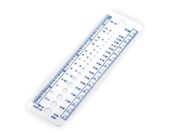 Pravítko na měření jehlic