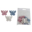 Dekorace motýl, 6 ks D7108 - 6 x 0,2 x 4 cm