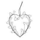 Srdce k zavěšení K3224 - 22 × 22 x 0,2 cm