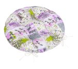 Sedák Adéla prošívaný kulatý Šedá 62/243 průměr 40 cm