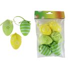 Velikonoční vajíčka, 6 ks X5583 - dia 4 x 6 cm