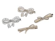 Spona do vlasů s broušenými kamínky mašle