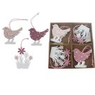 Jarní dekorace k zavěšení, 8 ks D6107 - 5 - 6 x 0,4 x 5 - 6 cm