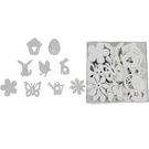 Dekorace mix 72ks D3033 - 2,2 - 3,7 x 0,2 x 3 - 3,8 cm