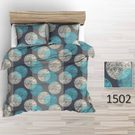 Povlečení krep Moon - tyrkysové 140x200+70x90 cm