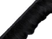 Prýmek - husí peří šíře 9 cm metráž — 3 černá