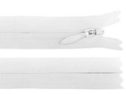 Spirálový zip skrytý YKK No 4 délka 40 cm — 501 bílá