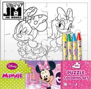 Omalovánky puzzle s voskovkami Disney Minnie Mouse