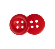 Knoflík - sada 6 ks Červená 348778A — 15 mm, (průměr)