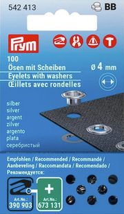 Průchodky 4 mm s podložkou 100 ks