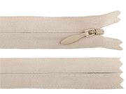 Spirálový zip skrytý YKK No 4 délka 40 cm — 572 béžová světlá