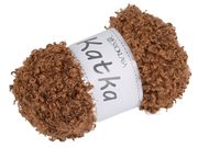 Příze pletací kudrnatá Katka 100 g — 10 (406) hnědá