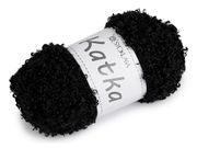 Příze pletací kudrnatá Katka 100 g — 9 (414) černá