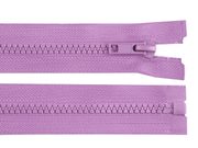 Kostěný zip šíře 5 mm délka 50 cm (bundový) — 167 fialová lila