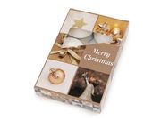 Vánoční vonné čajové svíčky Ø4 cm — 1 (Merry Christmas) bílá