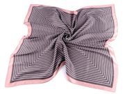 Saténový šátek s jemným proužkem 70x70 cm