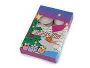 Vánoční vonné čajové svíčky Ø4 cm — 3 (Christmas Tree) bílá