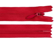 Spirálový zip skrytý YKK No 3 délka 60 cm — 519 červená