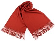 Šátek / šála typu pashmina s třásněmi 70x185 cm — 15 červená střední