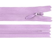 Spirálový zip skrytý YKK No 3 délka 60 cm — 068 fialová lila