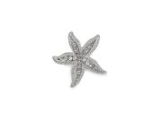 Brož s broušenými kamínky mini beran, pelikán, ještěrka, mořská hvězdice — 5 crystal hvězdice