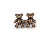 Ozdobné zapínání / zkracovač bez šití 20x40 mm — 3 staromosaz