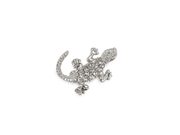 Brož s broušenými kamínky mini beran, pelikán, ještěrka, mořská hvězdice — 2 crystal ještěrka