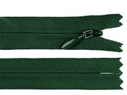 Spirálový zip skrytý YKK No 3 délka 50 cm — 153 zelená tmavá