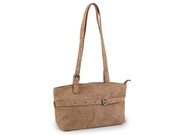 Kabelka imitace broušené kůže 32x20 cm — 1 béžová velbloudí