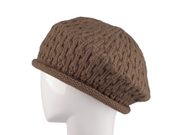 Dámský pletený baret — 2 béžová