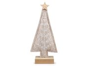 Filcový stromeček vyšívaný — 2 (25,5 cm) béžová