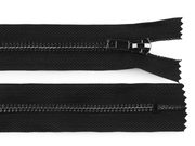 Kovový zip No 5 délka 10 cm (jeansový) — černá černý nikl
