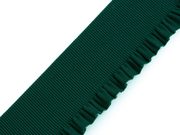 Pruženka s volánkem šíře 53 mm METRÁŽ — 2 zelená tmavá