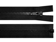 Kostěný zip šíře 5 mm délka 75 cm (bundový) — 322 černá