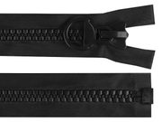 Kostěný zip extra velký NO 20 délka 50 cm, 55 cm — 1 (50 cm) černá