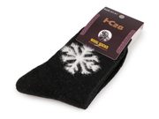 Ponožky vlněné teplé unisex — 13 černá vločka