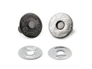 Magnetické zapínání tenké Ø14 mm sada 5 kusů — 4 nikl černý