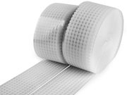 Suchý zip samolepicí kolečka komplet Ø10; 15 mm v rolích METRÁŽ — 1 (Ø10 mm) bílá