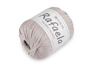 Lýko bavlněné ploché Rafaela k háčkování tašek, šíře 4 mm — 7 (15) šedá světlá