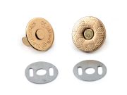 Magnetické zapínání tenké Ø14 mm sada 5 kusů — 3 růžové zlato