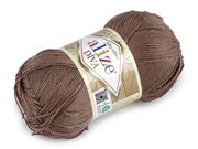 Pletací příze Alize Diva 100 g — 25 (688) hnědo-béžová