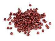 Skleněné korálky s melírovaným efektem Ø4 mm — 6 (16) granátová