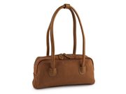 Kabelka imitace broušené kůže 31x18 cm — 3 hnědá