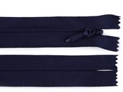 Spirálový zip skrytý No 5 délka 60 cm pevný — 330 modrá tmavá