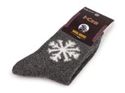 Ponožky vlněné teplé unisex — 12 šedá vločka
