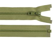Kostěný zip YKK No 5 délka 70 cm bundový — 011 zelená khaki