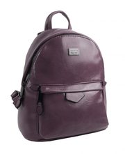 Malý purpurový lesklý dámský batůžek / kabelka 4827-TS