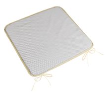 Sedák Adéla hladký Šedá,Bílá 34/904