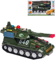 Tank plastový s efekty na setrvačník na baterie Světlo Zvuk v krabici 3 barvy